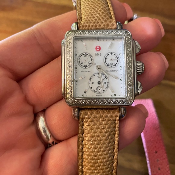 Michele deco watch with diamonds - Picture 3 of 7